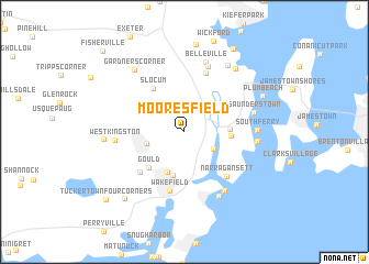 map of Mooresfield