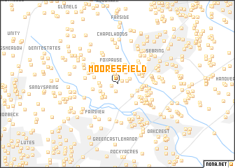 map of Mooresfield