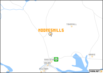 map of Moores Mills