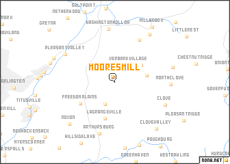 map of Moores Mill