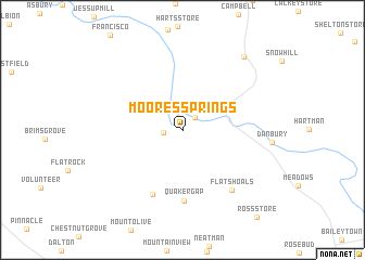 map of Moores Springs
