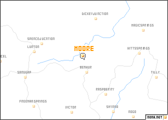 map of Moore