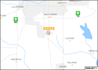 map of Moore