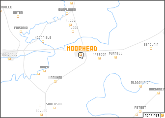 map of Moorhead