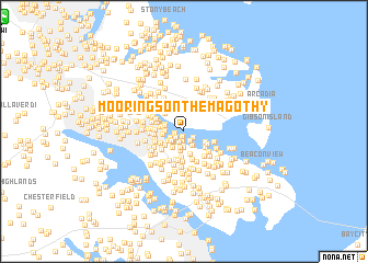 map of Moorings on the Magothy