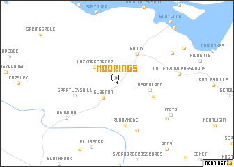 map of Moorings