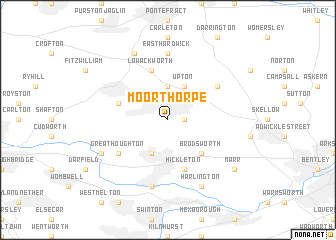map of Moorthorpe