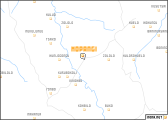 map of Mopangi