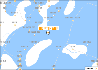 map of Mopti Kéba