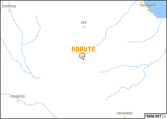 map of Mopute