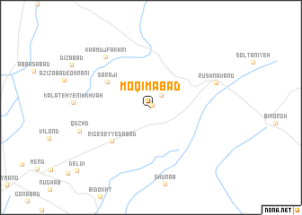 map of Moqīmābād