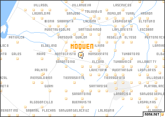 map of Moquén