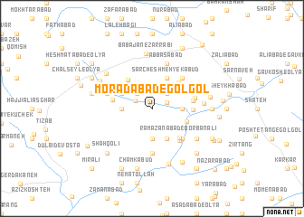 map of Morādābād-e Gol Gol