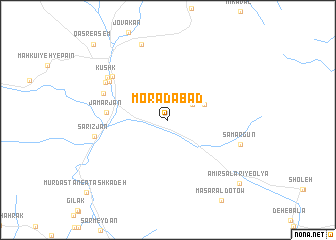 map of Morādābād