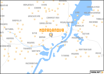 map of Morada Nova