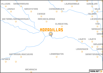 map of Moradillas