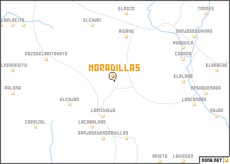 map of Moradillas