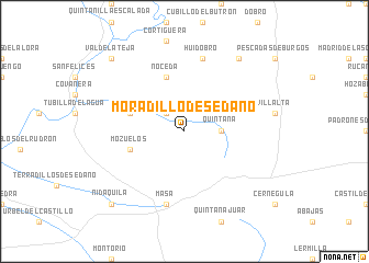 map of Moradillo de Sedano