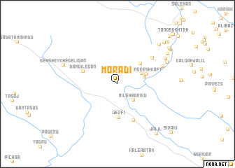 map of Morādī