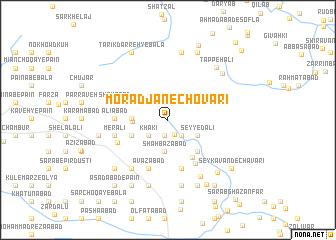 map of Morādjān-e Chovārī