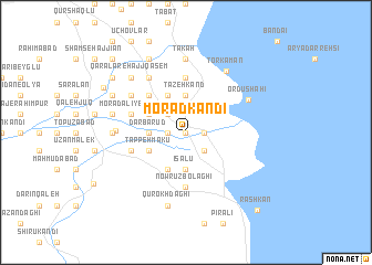 map of Morādkandī
