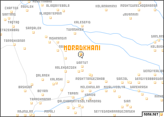 map of Morād Khānī