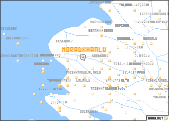 map of Morādkhānlū