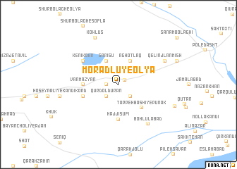 map of Morādlū-ye ‘Olyā