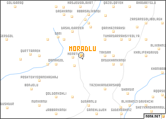 map of Morādlū