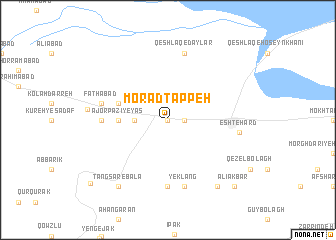 map of Morād Tappeh