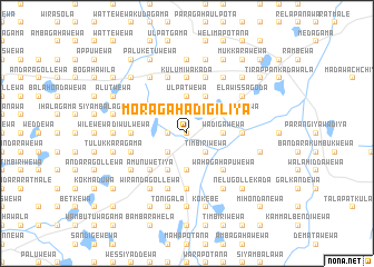 map of Moragahadigiliya