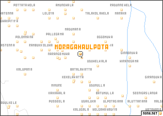 map of Moragahaulpota