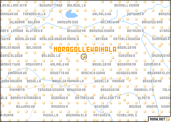 map of Moragollewa Ihala