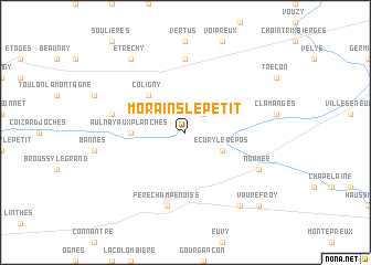 map of Morains-le-Petit