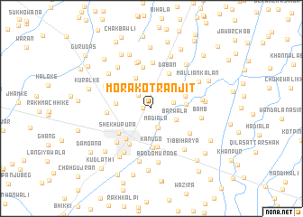 map of Mora Kot Ranjīt