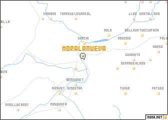 map of Mora la Nueva
