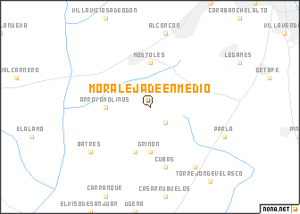 map of Moraleja de Enmedio