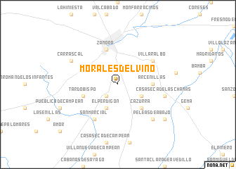 map of Morales del Vino