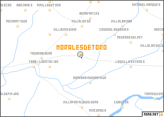 map of Morales de Toro