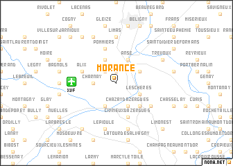 map of Morancé