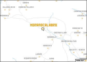 map of Morano Calabro