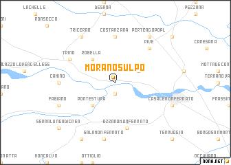 map of Morano sul Po