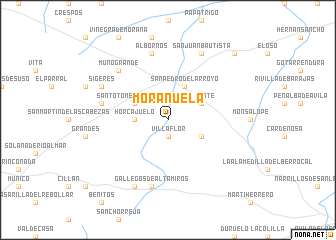 map of Morañuela