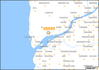 map of Morán