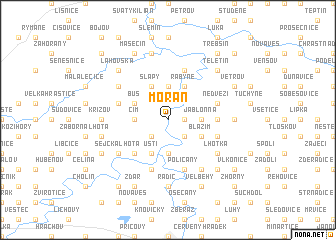 map of Moraň