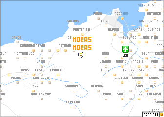 map of Morás