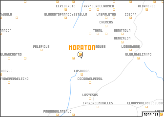 map of Moratón