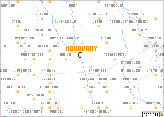 map of Moravany