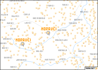 map of Moravci