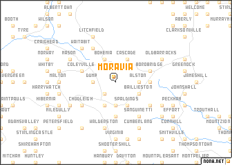 map of Moravia